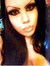 Featured Model wearing long, lushous #115 Lashes