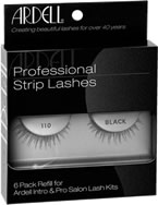 Fashion Lashes #110 BLACK 6 Pack Refills