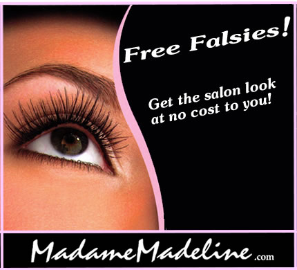Get your free false eyelashes now!